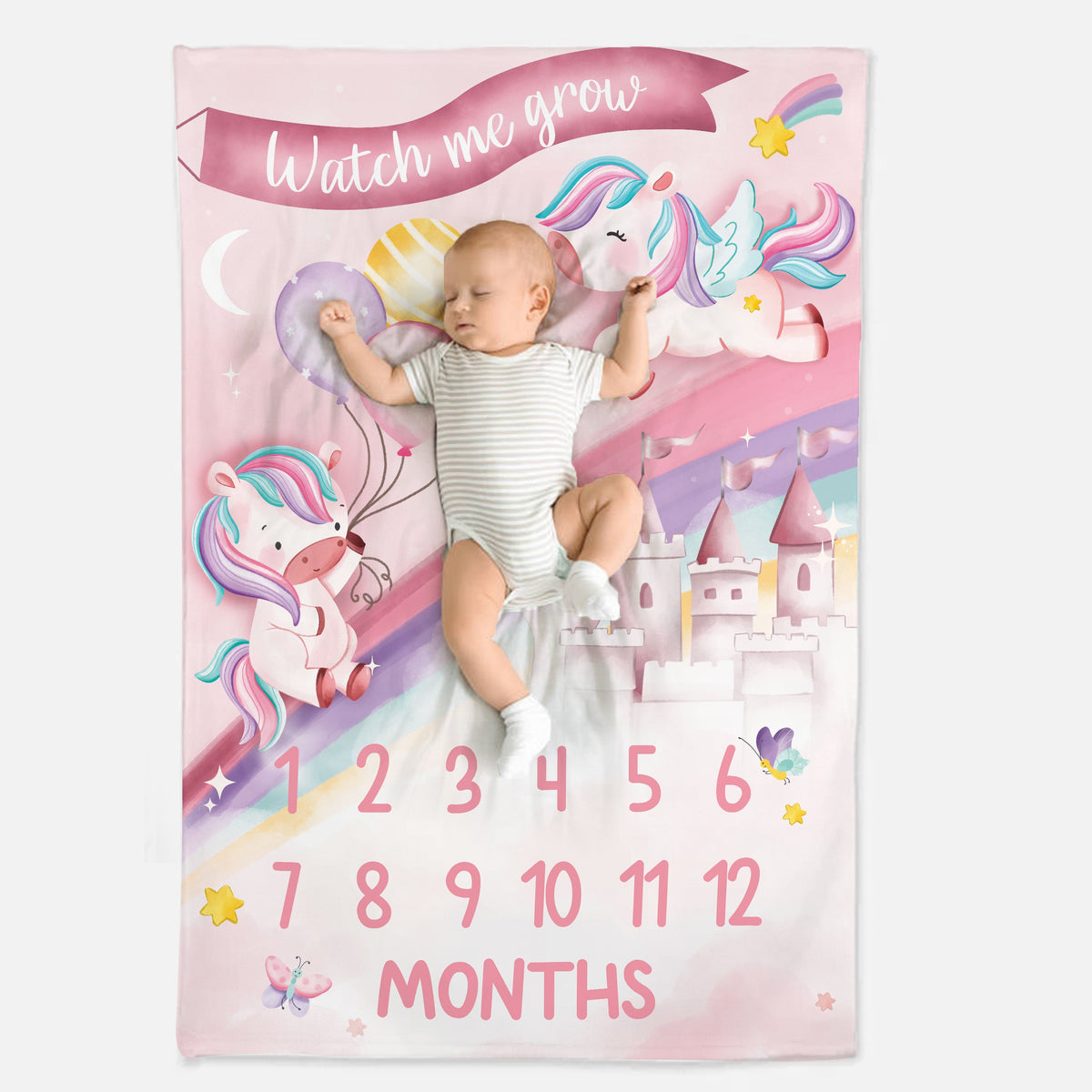 Unicorn Milestone Blanket
