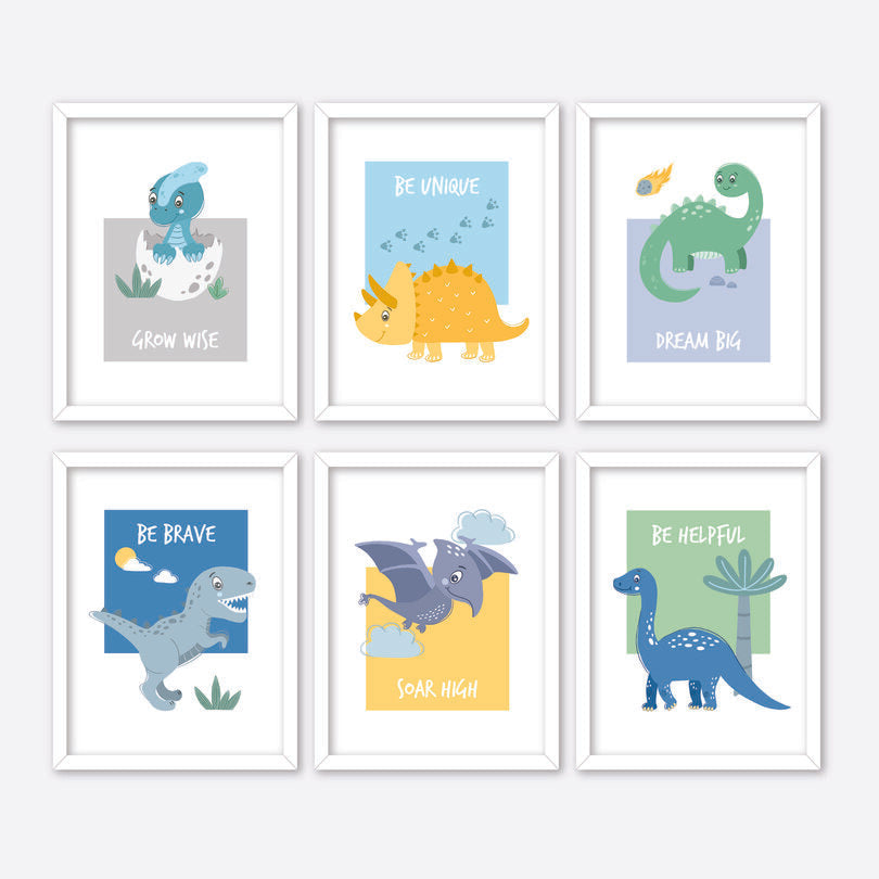 Dinosaur Gallery Wall