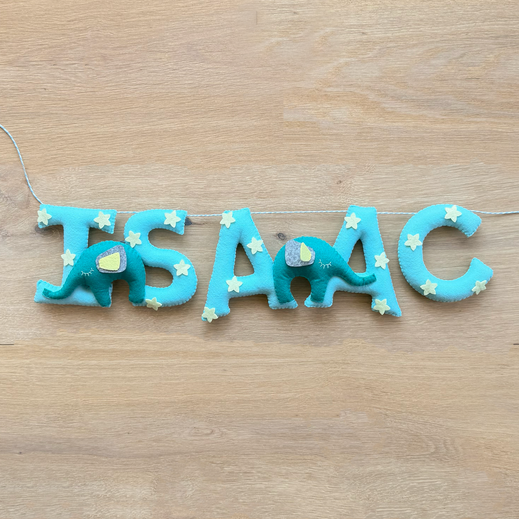 Elephant Name Hanging
