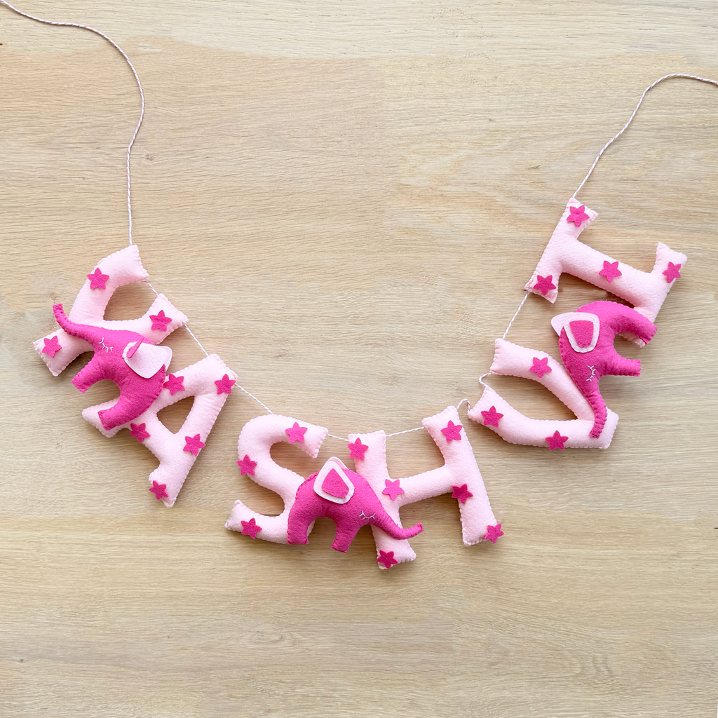 Elephant Name Hanging