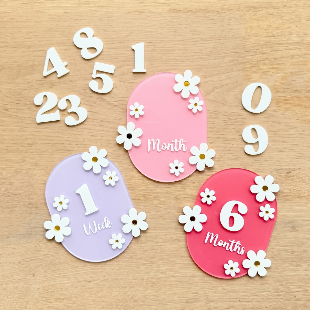 Wildflower Milestone Cards