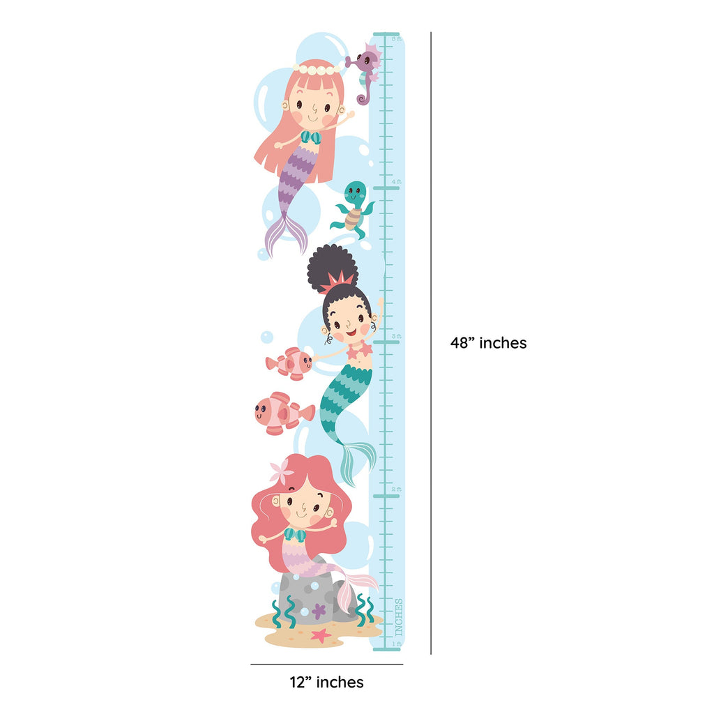Mermaid Height Chart