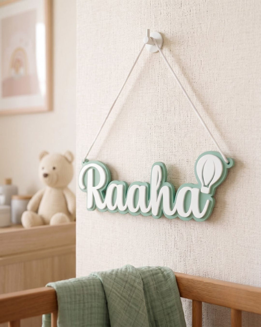 Balloon Name Plaque