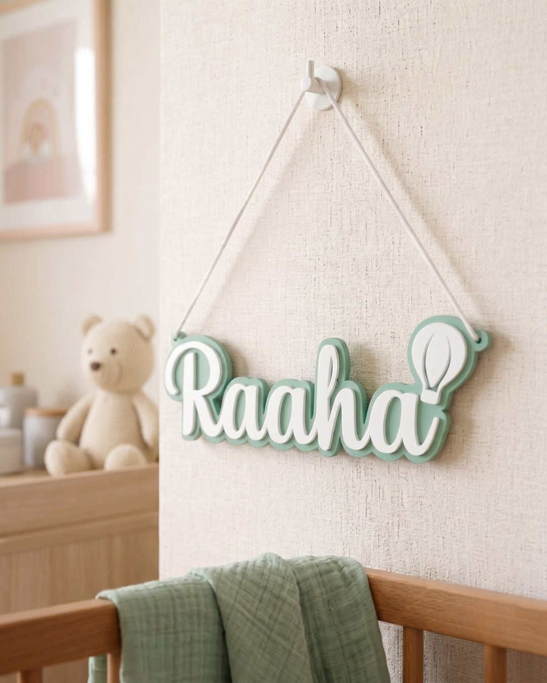 Balloon Name Plaque