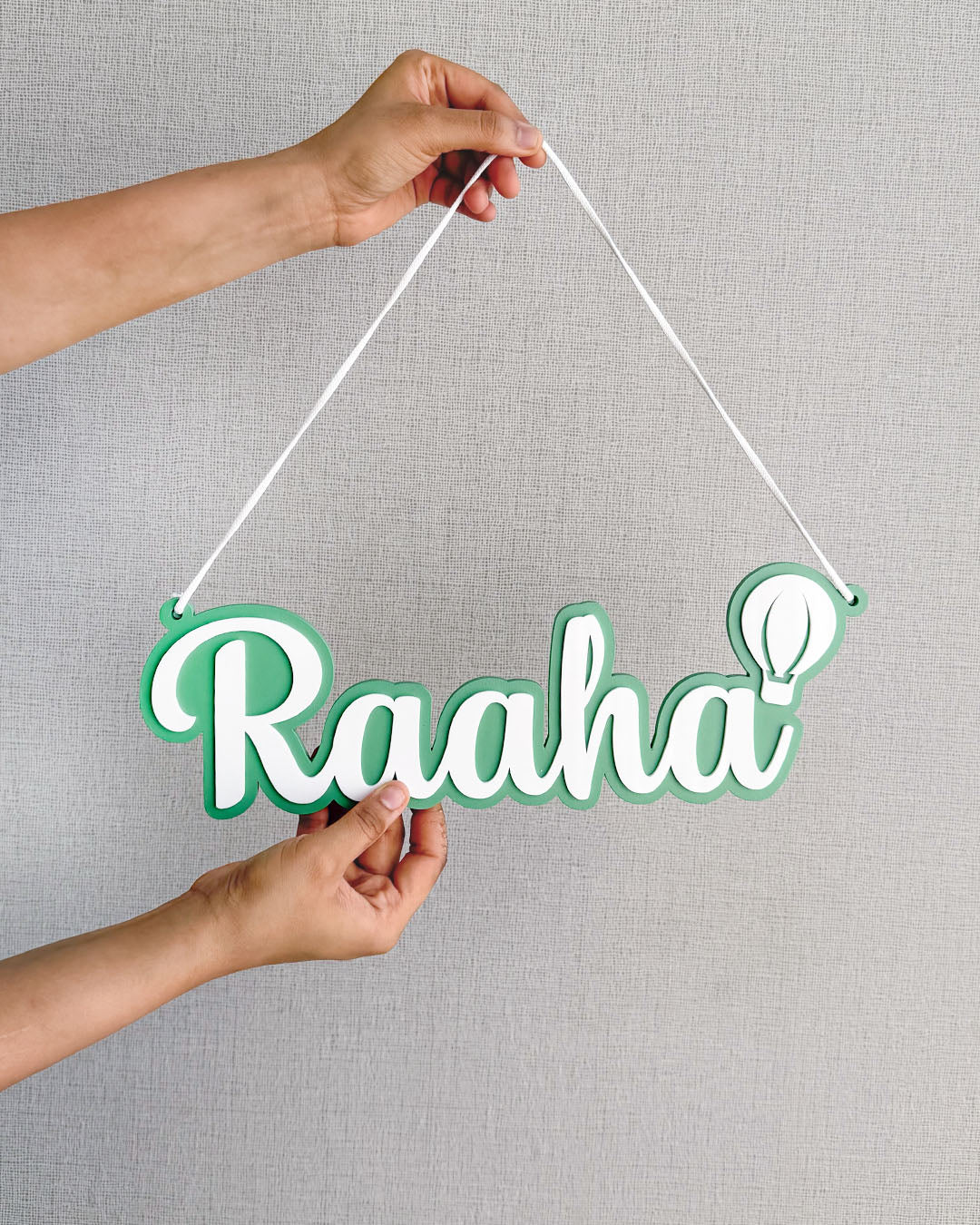 Balloon Name Plaque