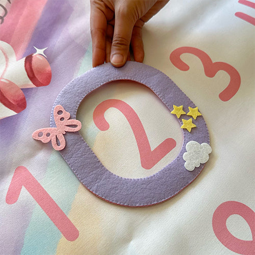 Unicorn Milestone Blanket
