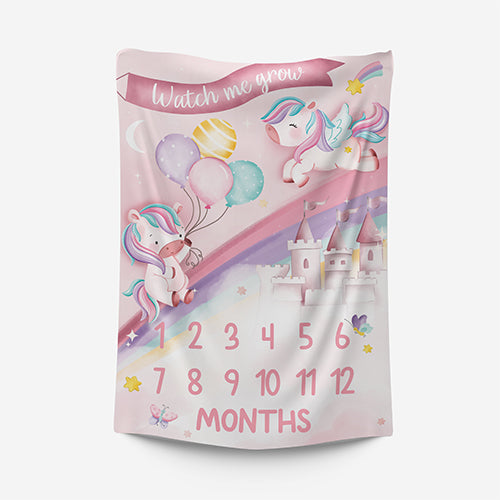 Unicorn Milestone Blanket