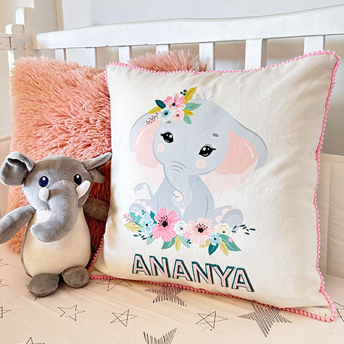 Elephant Nursery Cushion