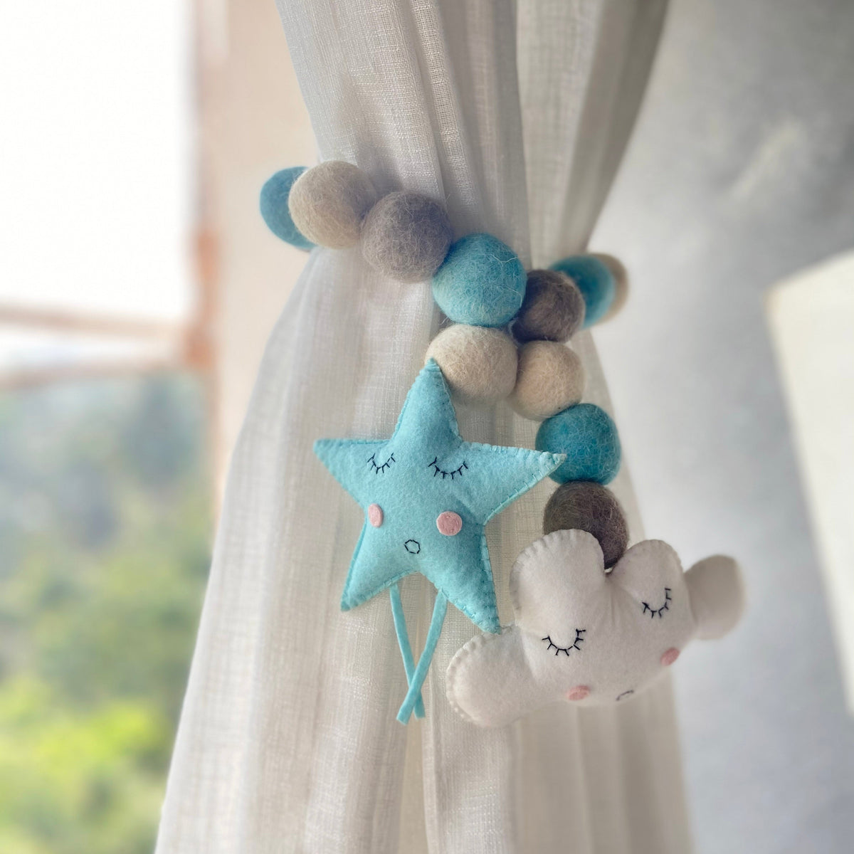 Cloud Curtain Ties