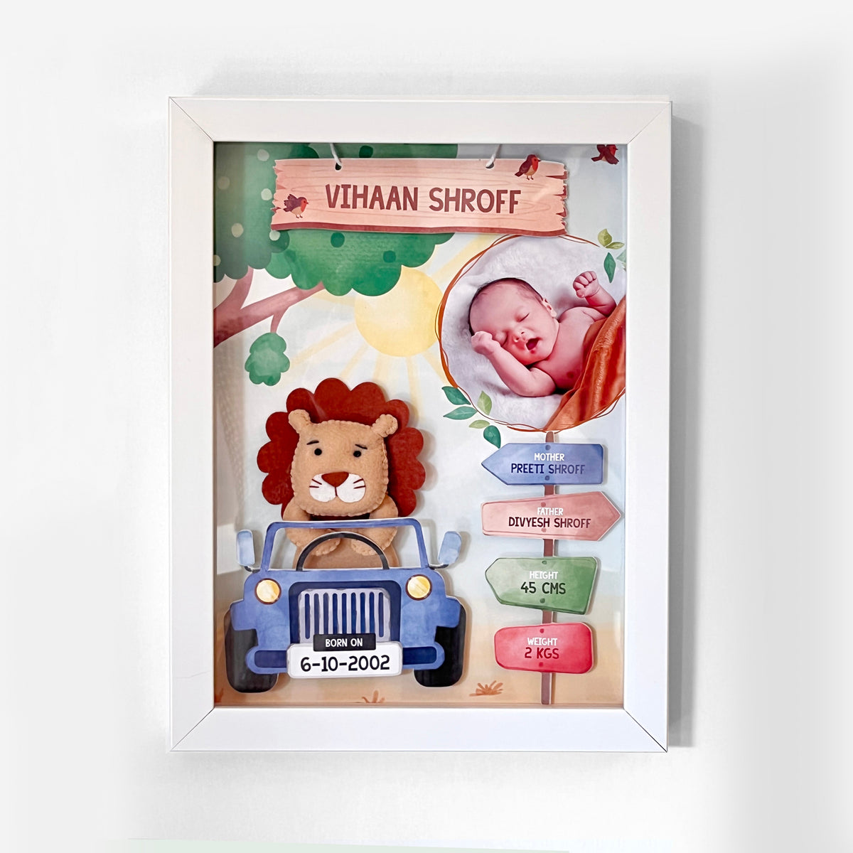 Personalised Birth Frame