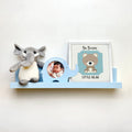 Blue Floating Shelf