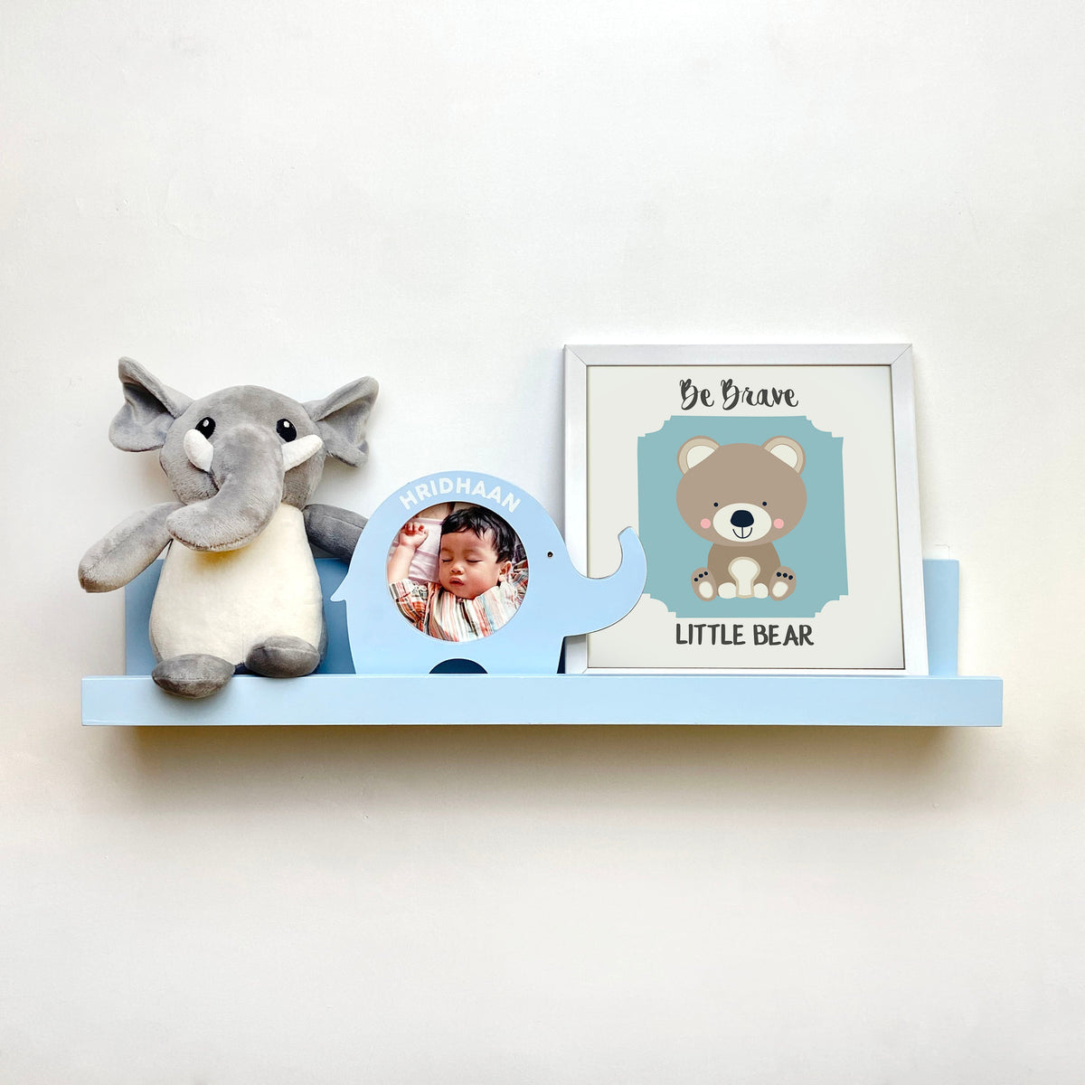 Blue Floating Shelf